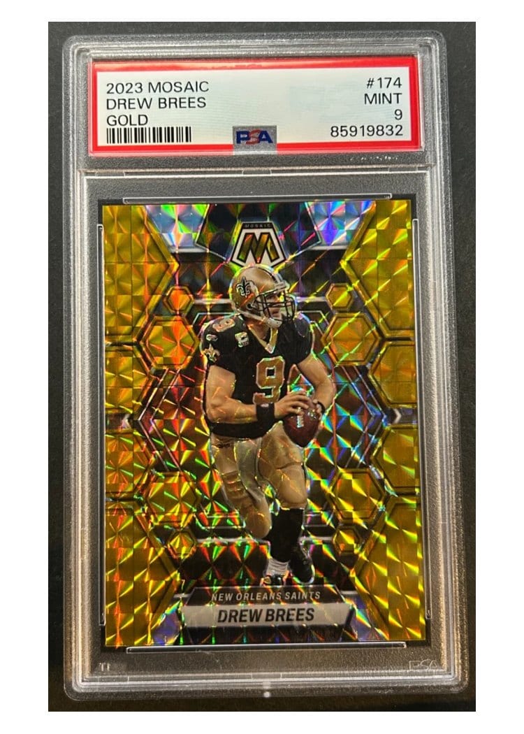 2023 Panini Mosaic Base Set Drew Brees #174 card