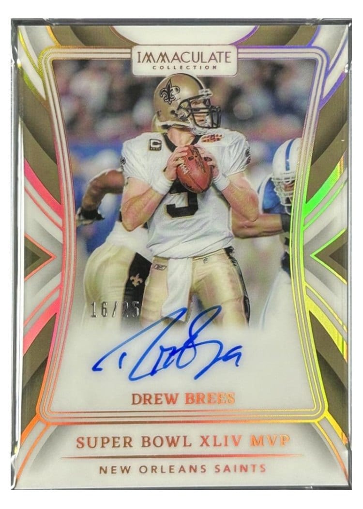 2024 Panini Immaculate Collection Immaculate Moments Autographs Drew Brees #2 card