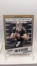 2024 Panini Prestige For the Record Drew Brees #FR-DS card