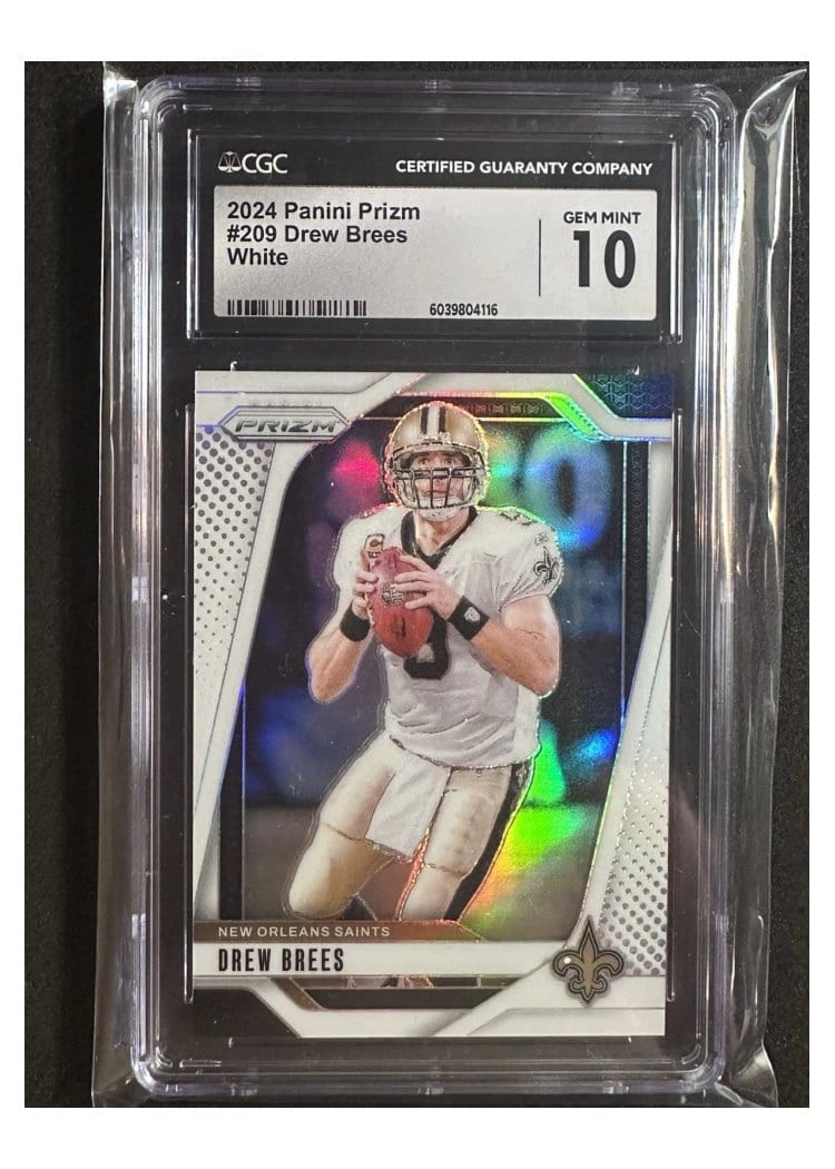 2024 Panini Prizm Base Set Drew Brees #209 card