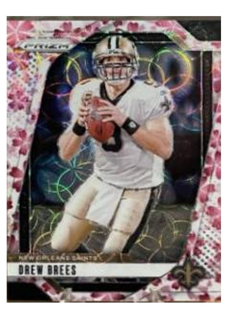 2024 Panini Prizm Base Set Drew Brees Choice Cherry Blossom #209 card