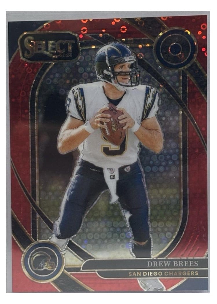 2024 Panini Select Base Set Drew Brees Red Prizm #253 card