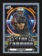 2024 Topps Chrome Cosmic Star Command Drew Brees #SC-18 card
