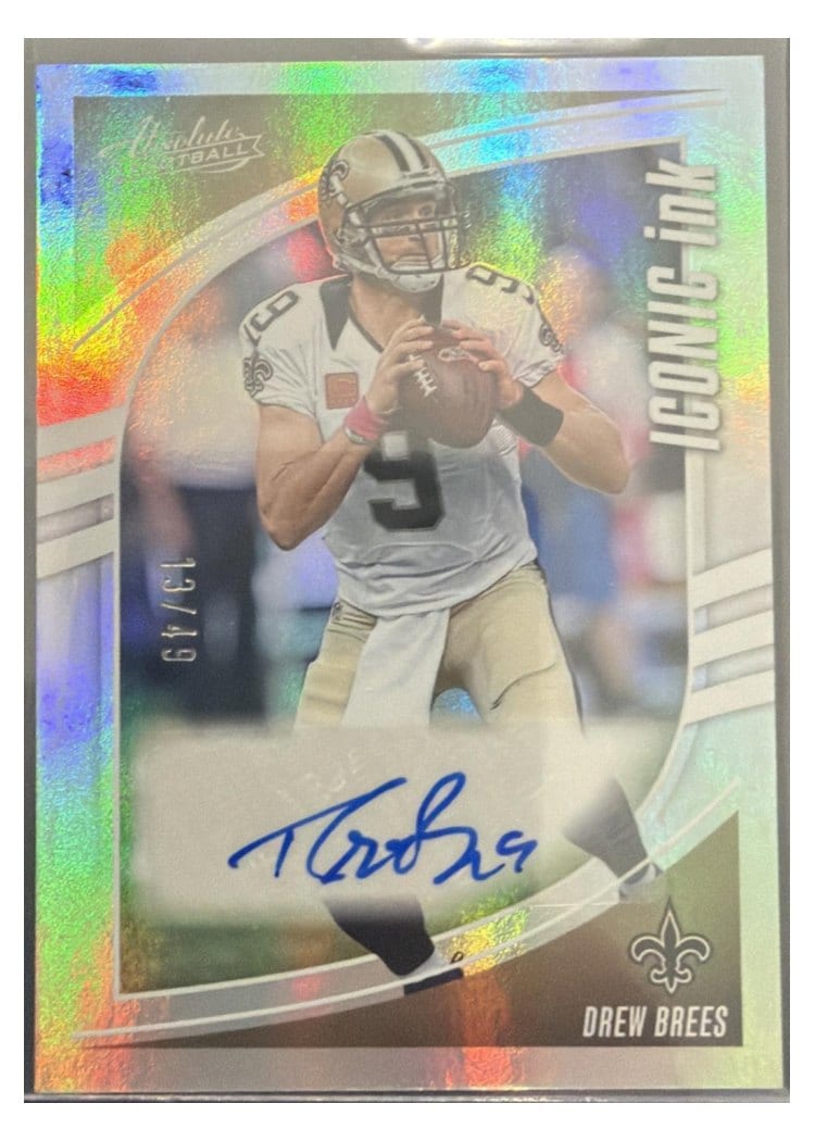 2025 Panini Absolute Iconic Ink Drew Brees #II-DBS card