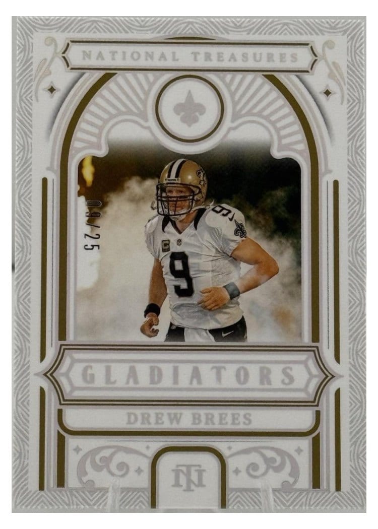 2025 Panini National Treasures Gladiators Drew Brees #4 card