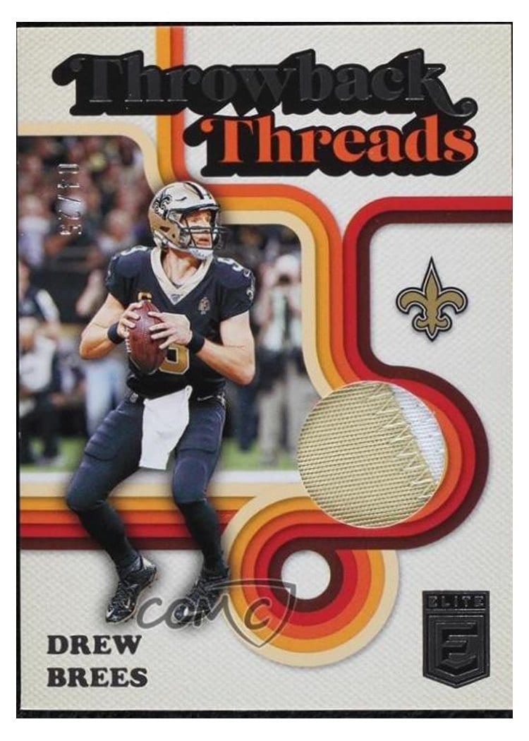 2024 Donruss Elite Throwback Threads Doubles Drew Brees / Jimmy Graham #TTD-NOR card
