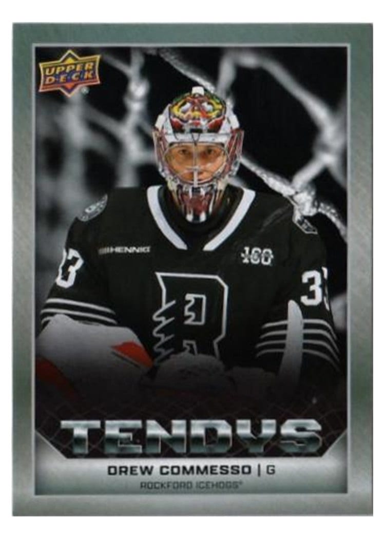 2025-26 Upper Deck AHL Tendys Drew Commesso #T-2 card
