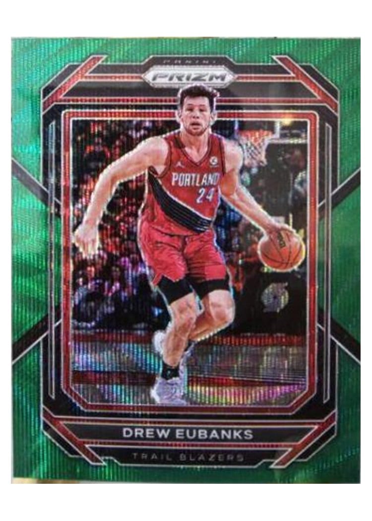 2022-23 Panini Prizm Base Set Drew Eubanks Green Wave Prizm #49 card