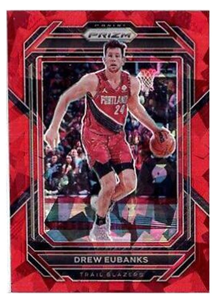 2022-23 Panini Prizm Base Set Drew Eubanks Red Ice Prizm #49 card