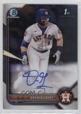 2022 Bowman Draft Chrome Autographs Drew Gilbert #CDA-DG card