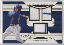 2024 Panini National Treasures Game Gear Swatches Trio Drew Gilbert #37 card