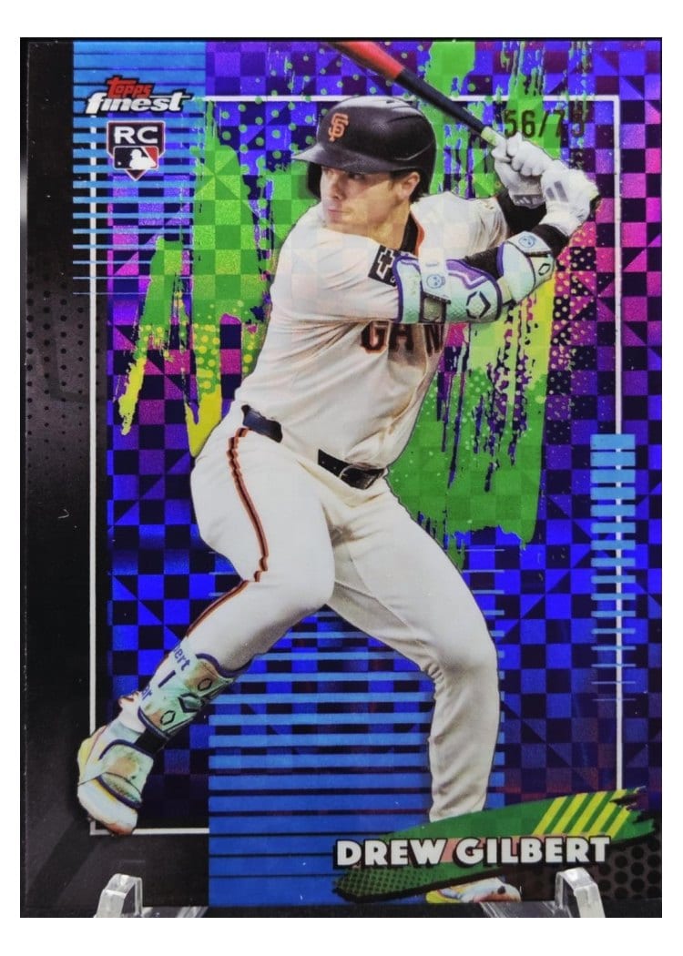 2026 Topps Finest Drew Gilbert Purple X-Fractor #53 card
