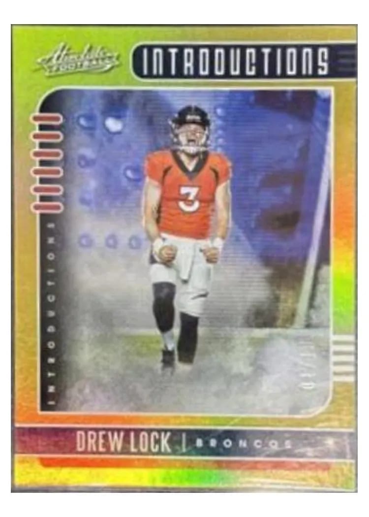 2019 Panini Absolute Introductions Drew Lock #8 card