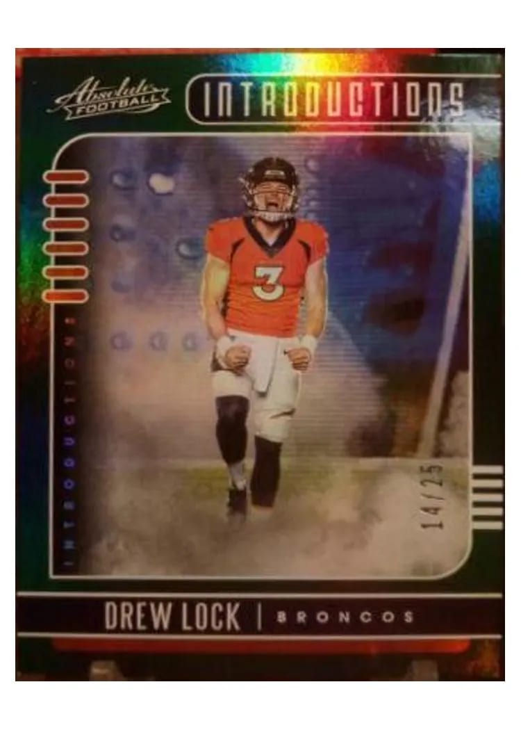 2019 Panini Absolute Introductions Drew Lock #8 card