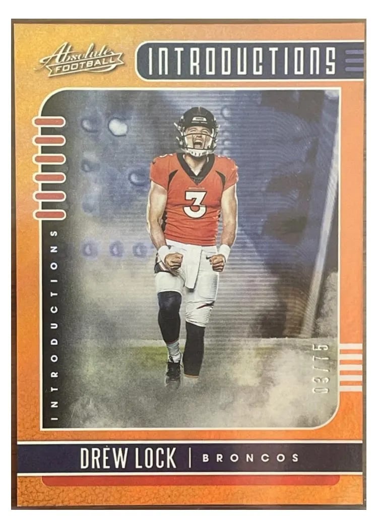 2019 Panini Absolute Introductions Drew Lock #8 card