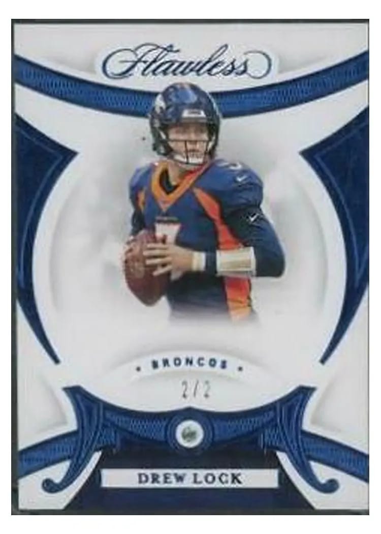 2020 Panini Flawless Base Gems Ruby Drew Lock #14 card