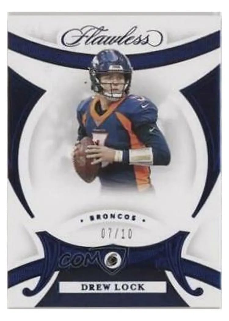 2020 Panini Flawless Base Gems Ruby Drew Lock #14 card