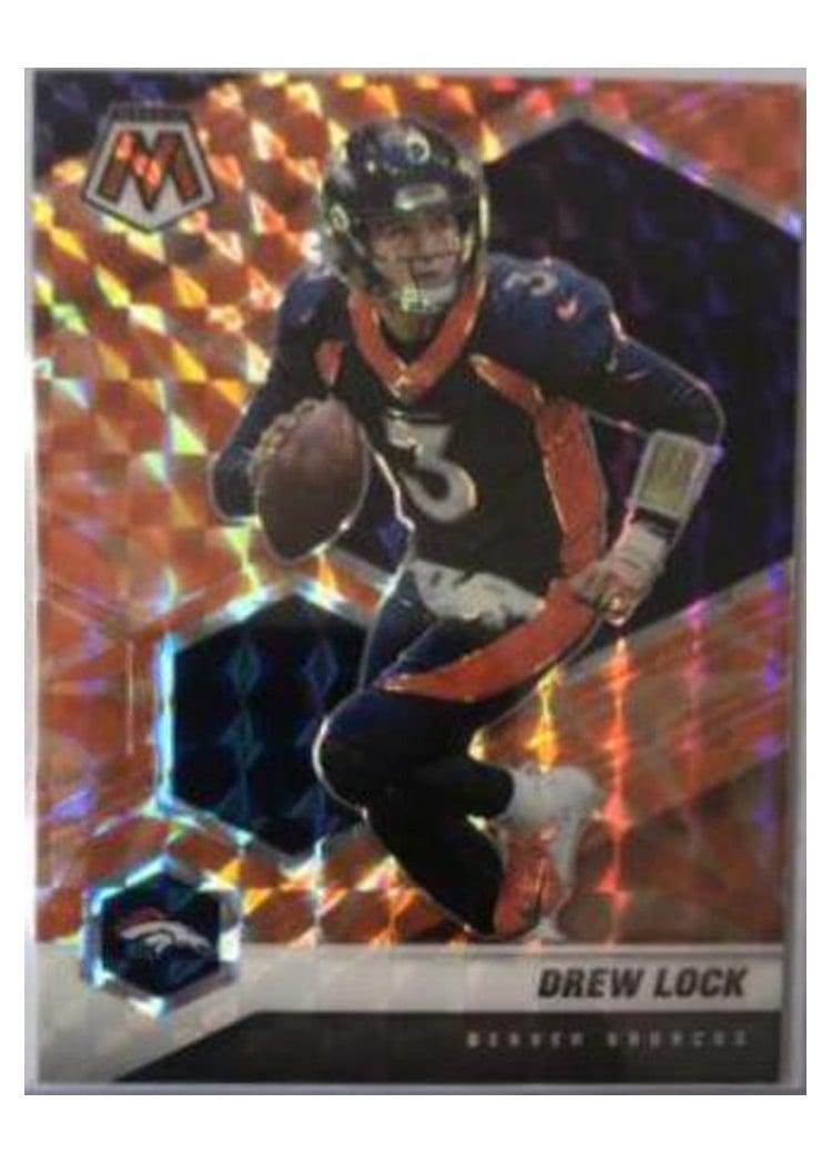 2021 Panini Mosaic Base Set Drew Lock Reactive Orange Mosaic #66 card