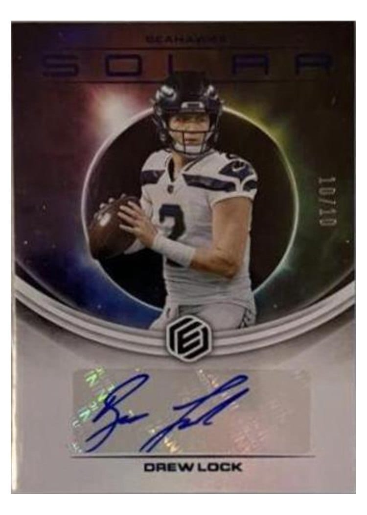 2022 Panini Elements Solar Signatures Drew Lock #SS-DL card