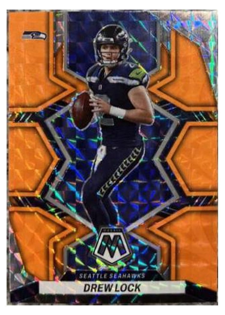2022 Panini Mosaic Base Set Drew Lock Reactive Orange #169 card