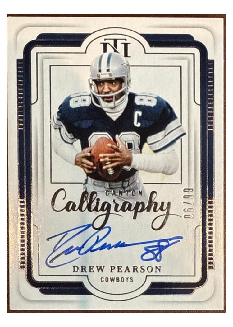 2024 Panini National Treasures Canton Calligraphy Drew Pearson #8 card