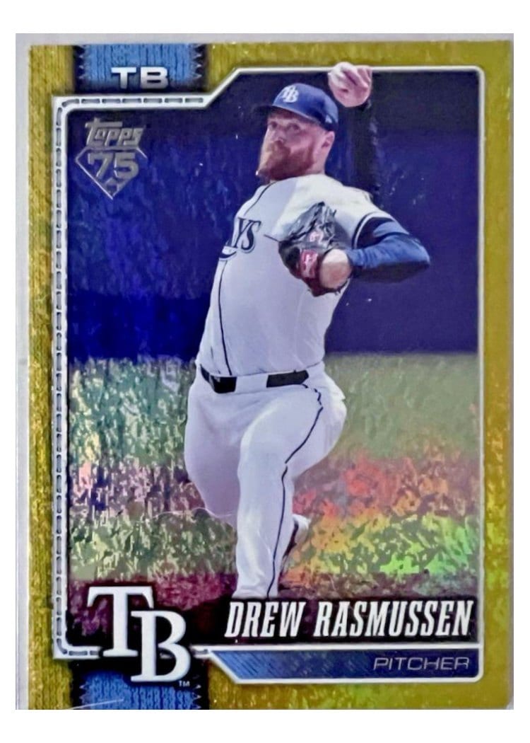 2026 Topps Base Set Drew Rasmussen Yellow Holo #64 card