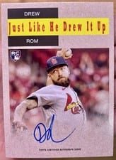 2024 Topps Archives 1958 Topps TV Westerns Autographs Drew Rom #58WA-DR card