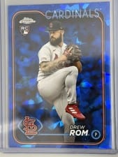 2024 Topps Chrome Sapphire Edition Base Set Drew Rom #476 card