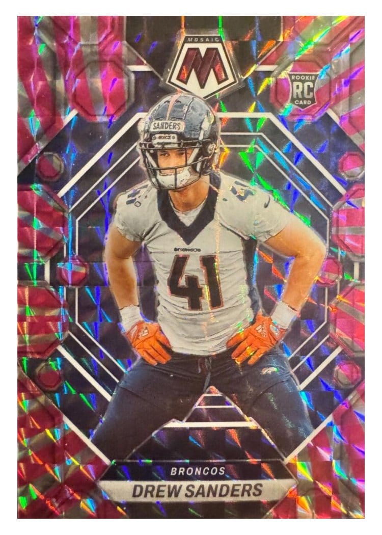 2023 Panini Mosaic Base Set Drew Sanders #318 card