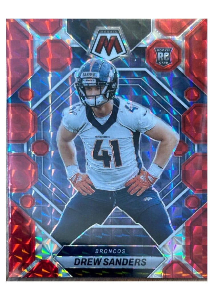 2023 Panini Mosaic Base Set Drew Sanders #318 card