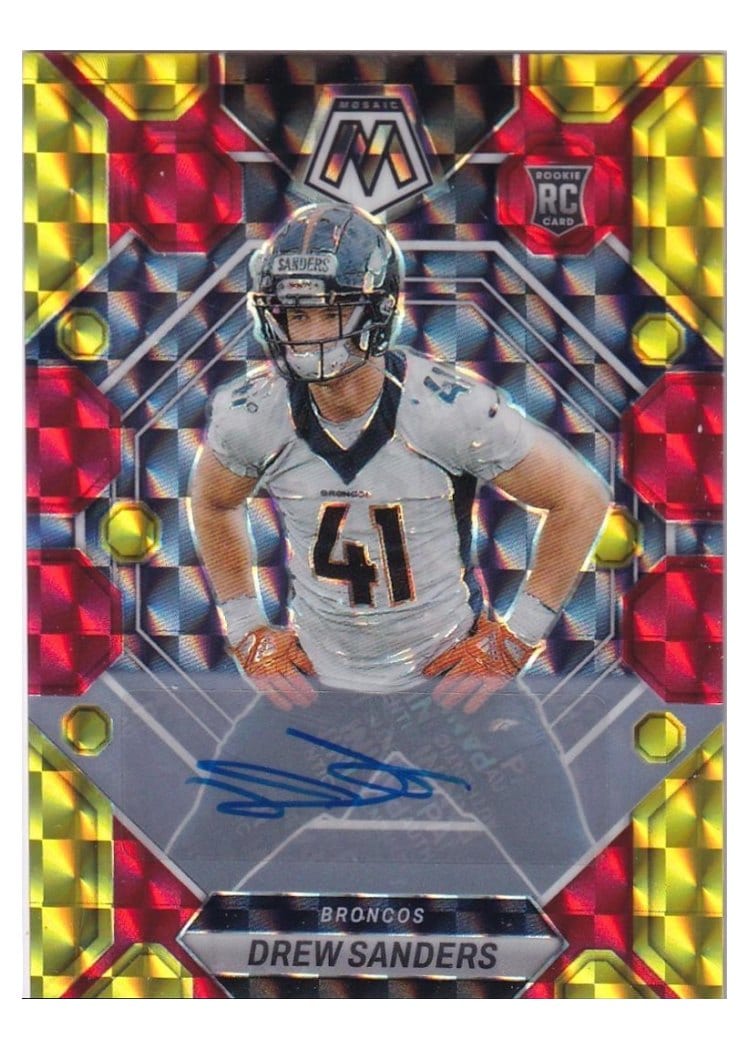 2023 Panini Mosaic Base Set Drew Sanders #318 card