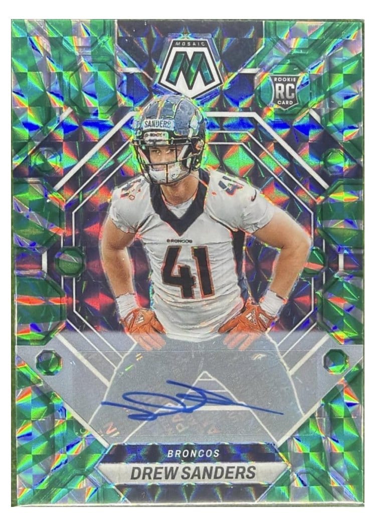 2023 Panini Mosaic Base Set Drew Sanders #318 card