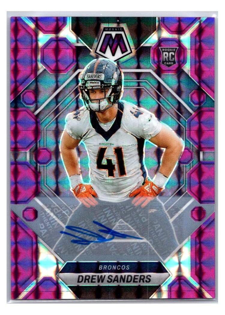 2023 Panini Mosaic Base Set Drew Sanders #318 card