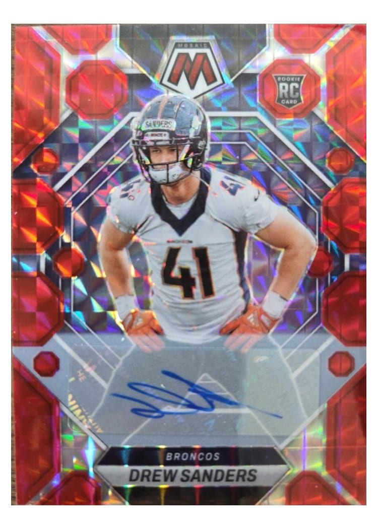 2023 Panini Mosaic Base Set Drew Sanders #318 card