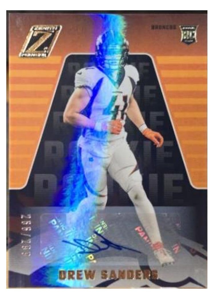 2023 Panini Zenith Rookies Autographs Drew Sanders #138 card