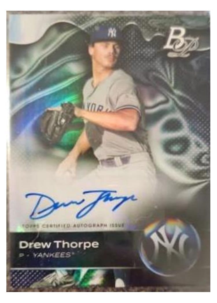2023 Bowman Platinum Top Prospect Autographs Drew Thorpe #TOP-10 card