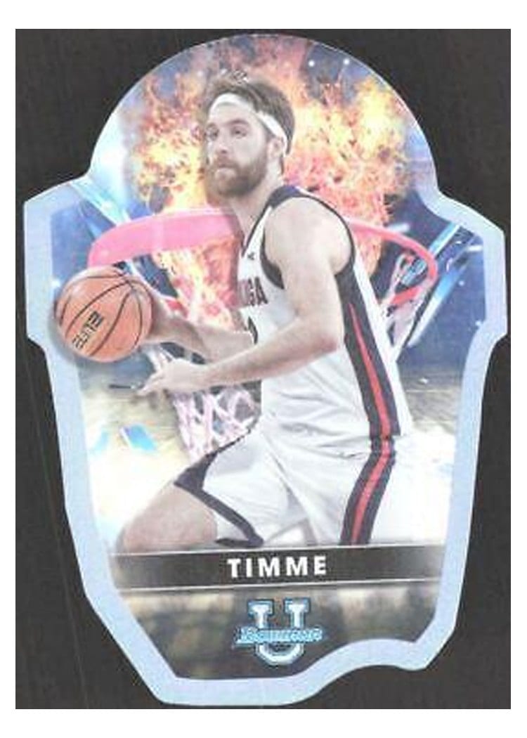 2022-23 Bowman University Best Bowman U Buckets Die-Cut Drew Timme #BB-11 card