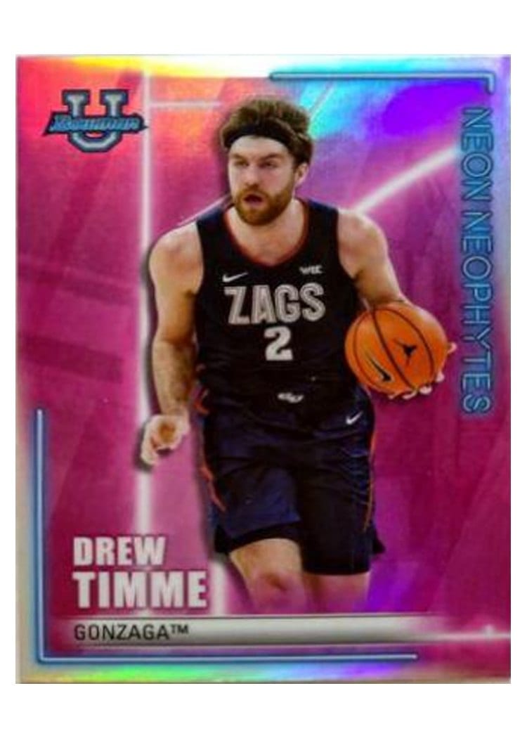 2022-23 Bowman University Best Neon Neophytes Drew Timme #NN-14 card