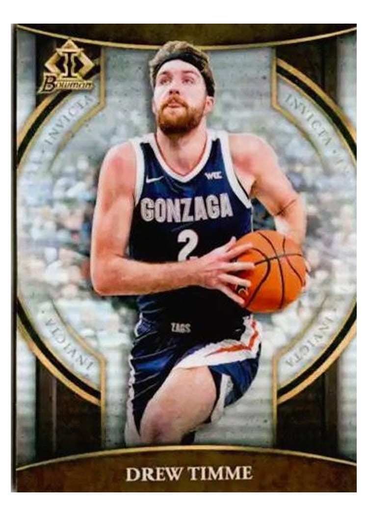 2022-23 Bowman University Chrome Bowman Invicta Drew Timme #BI-6 card