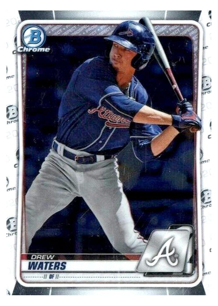 2020 Bowman Chrome Prospects Drew Waters #BCP-2 card