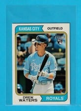 2023 Topps Heritage Mini Drew Waters #96 card