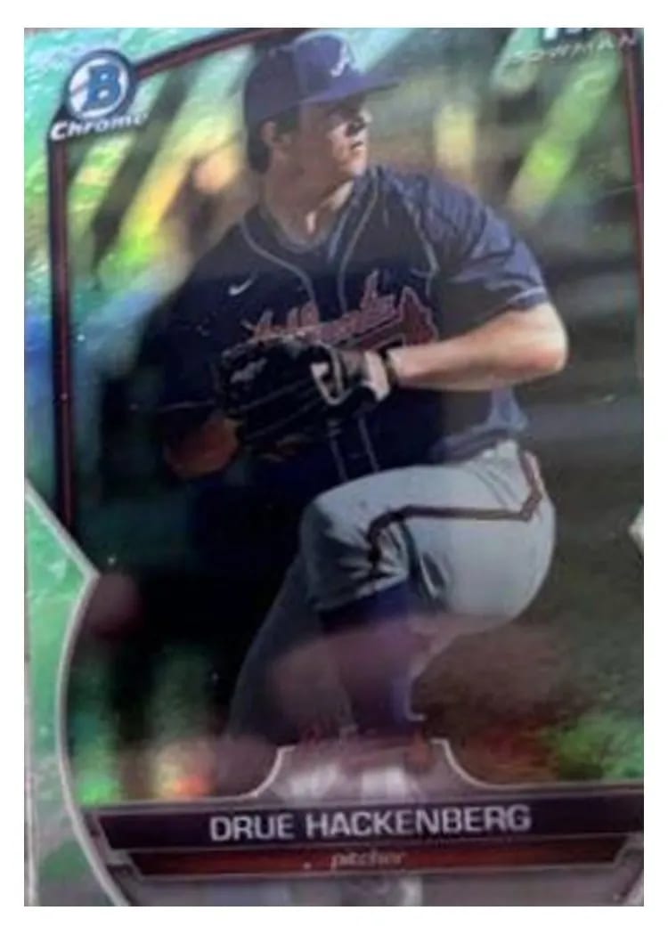 2023 Bowman Draft Chrome Drue Hackenberg #BDC-38 card