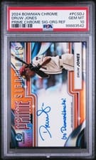 2024 Bowman Chrome Prime Chrome Signatures Druw Jones #PCS-DJ card