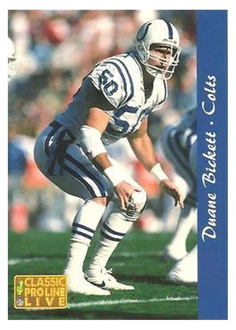 1993 Pro Line Live Duane Bickett #106 card