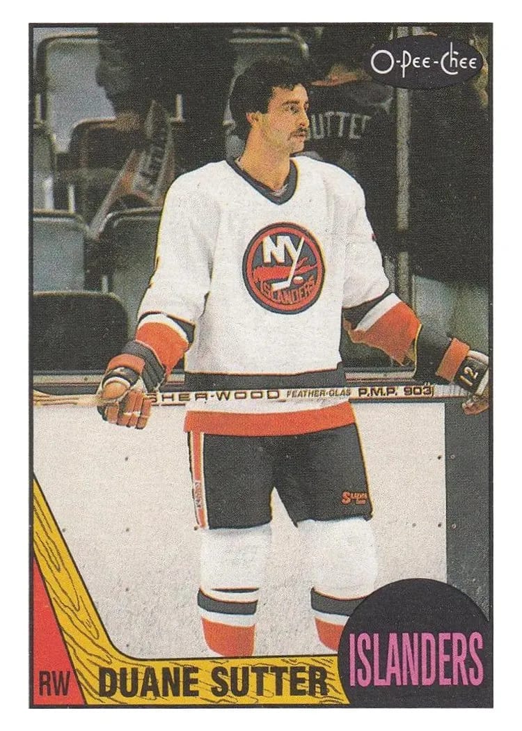 1987 O-Pee-Chee Duane Sutter #43 card