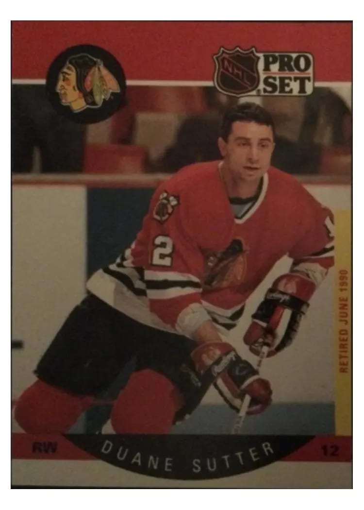 1990 Pro Set Duane Sutter #61 card