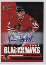 2025-26 Upper Deck Chicago Blackhawks Centennial Red Hot Autos Duane Sutter #45 card