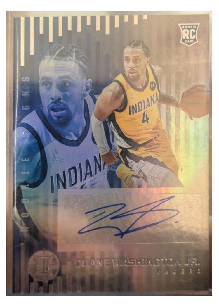 2021-22 Panini Illusions Rookie Signs Duane Washington Jr #RS-DWZ card