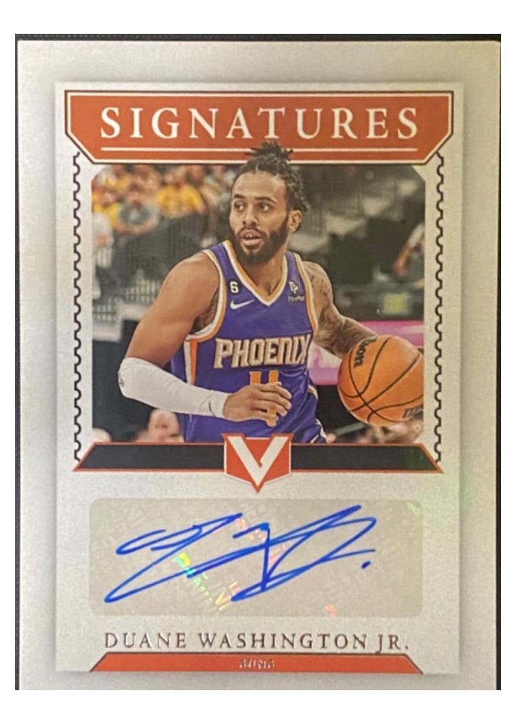 2022-23 Panini Chronicles Vertex Signatures Duane Washington Jr #VS-DWJ card
