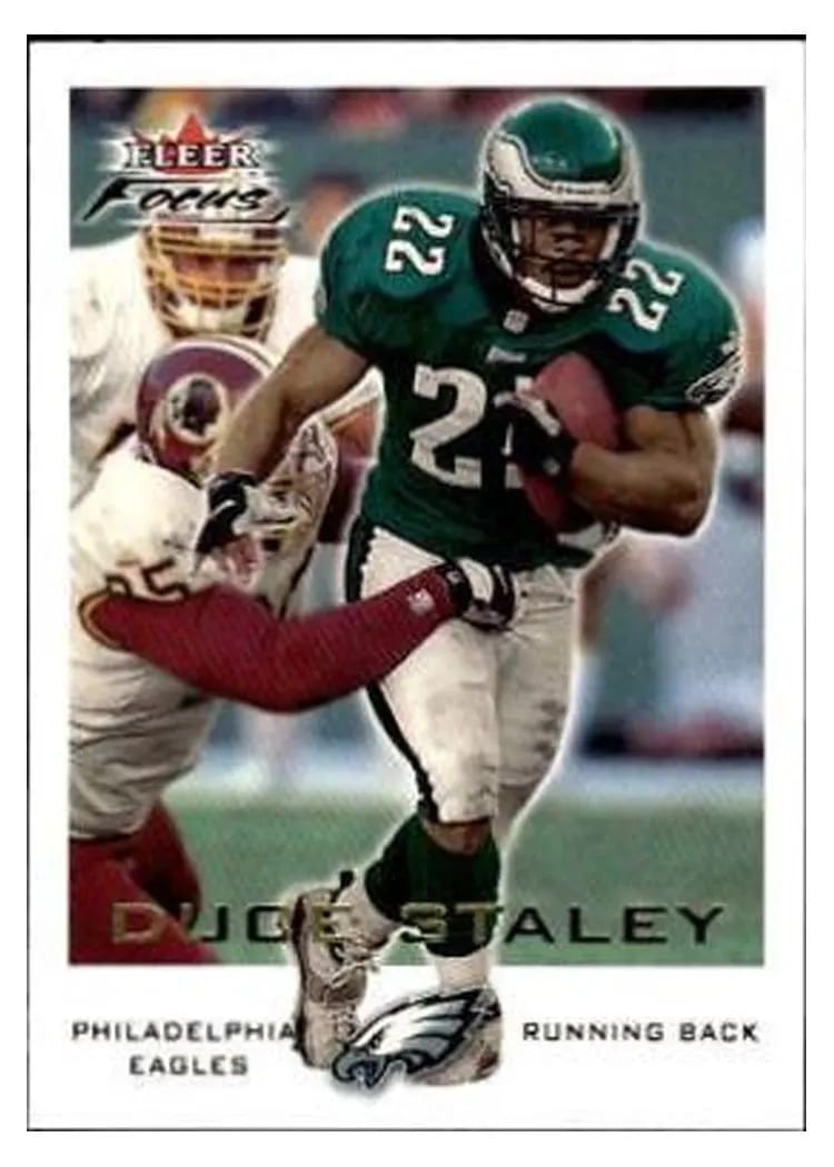 2000 Fleer Focus Duce Staley #28 card